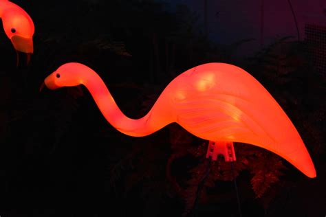 Pink Flamingo Lights Set of 2 for Garden or Yard Outdoor | Etsy