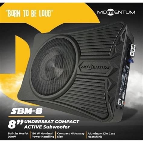 Jual PROMO TERBATAS Subwoofer Kolong Aktif Mobil 8 Inch Momentum Sbm 8