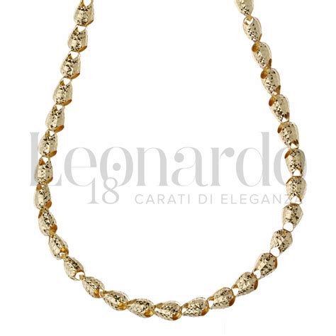 Collane Girocollo Diva Oval Da Donna In Oro Carati Lunghezza