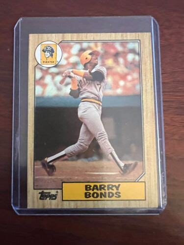 1987 Topps Barry Bonds Rookie Card 320 Rare Multiple Errors EBay