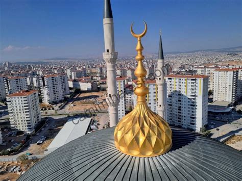 Şahinbey Millet Camii Türkiyenin En Büyük Fiberglass Alemi