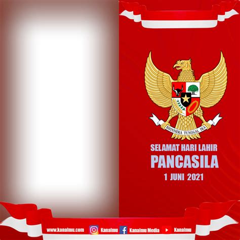 4 Template Twibbon Ucapan Selamat Hari Lahir Pancasila 1 Juni Format