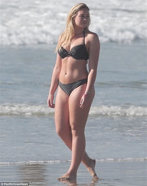 Iskra Lawrence Flaunts Her Hourglass Figure In Polka Dot Bikini During