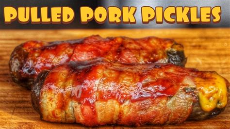 I STUFFED A HUGE PICKLE WITH PULLED PORK English BBQ Video 0815BBQ