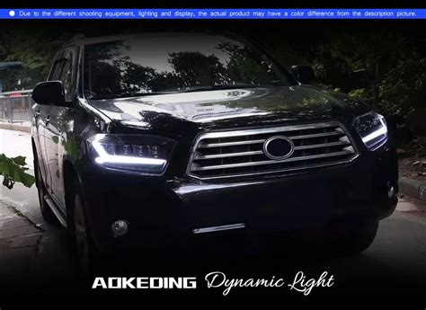 Toyota Highlander Headlights Kluger Led Headlight Drl High