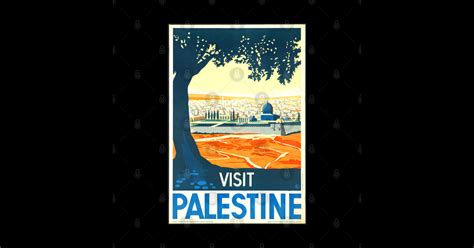 Retro poster - pub - vintage - Palestine - Palestine - Sticker | TeePublic