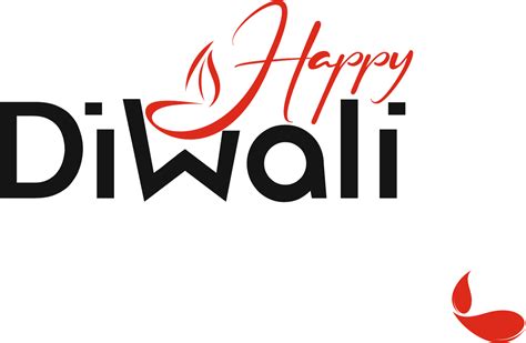 Happy diwali text stylish font design png vector image - Pngfreepic