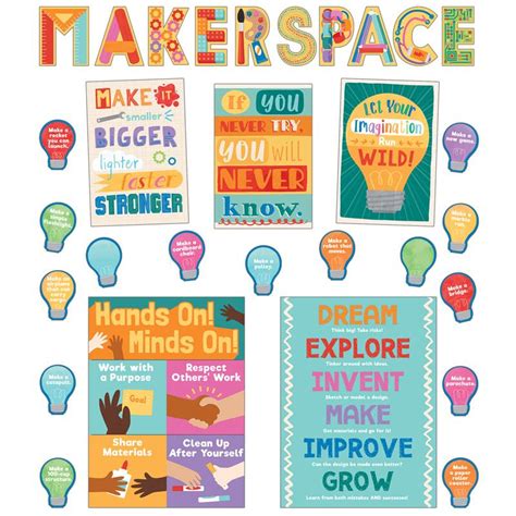 Knowledge Tree Carson Dellosa Education Makerspace Bulletin Board Set