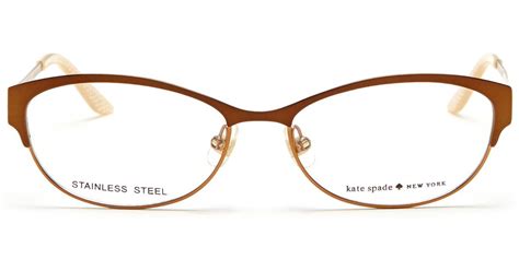 Lyst - Kate Spade Women's Camelot Cat Eye Optical Glasses in Metallic