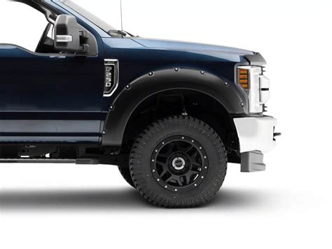 Bushwacker F 250 Super Duty Pocket Style Fender Flares Matte Black 20942 02 17 22 F 250 Super