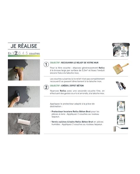 Reliss Effet B Ton Brut Vernis Satin Cuisine Bains L Peintures