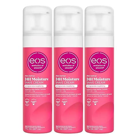 Eos Shea Better Shaving Cream For Women Pomegranate Raspberry 24 Hour Hydration