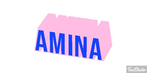 Amina Name Animated  Logo Designs