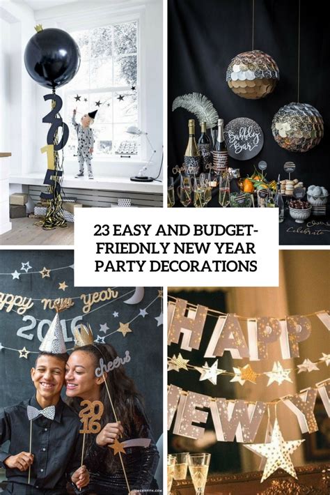 23 Easy And Budget-Friendly New Year Party Decorations - Shelterness