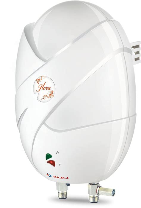 Bajaj Flora Instant 3 Litre Vertical Water Heater White Electrical Plaza