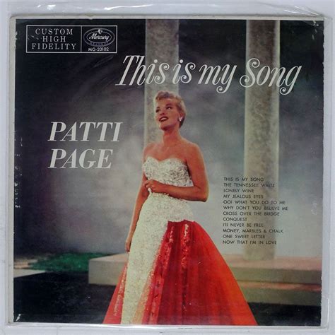 Yahoo Patti Page My Songs Mercury Mg Lp