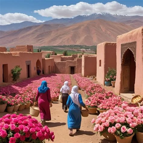 Creates An Image Of The Valley Of Roses In Kelaat M