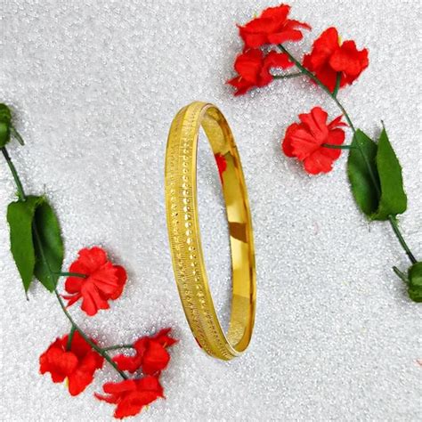 Gold Plated Brass Punjabi Kada Bangles Kada For Men At Rs Gold