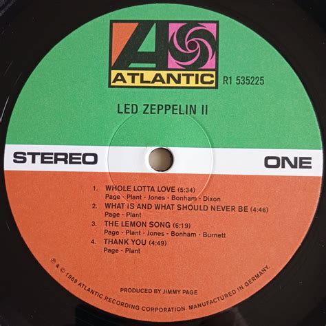 Виниловая пластинка LED ZEPPELIN Led Zeppelin II 0081227966409