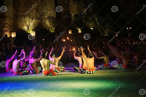 Bali Indonesia November 5th 2019 Traditional Balinese Kecak Dance