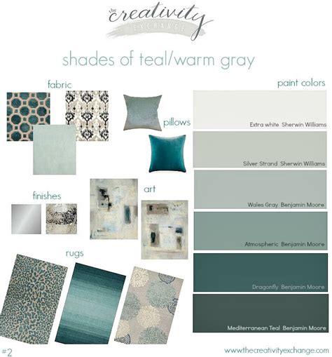 Shades of Teal and Warm Gray {Moody Monday #2} | Teal living rooms ...