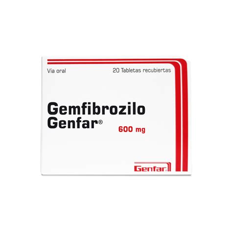 GEMFIBROZILO 600MG TAB CAJAX20 Nefrofarma