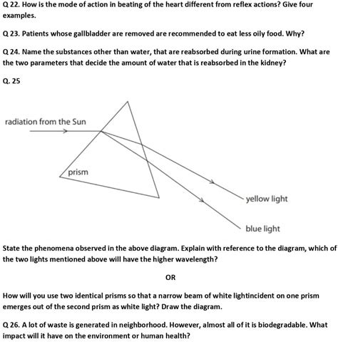 Cbse Class 10 Science Sample Paper 2023 With Solutions Pdf Download