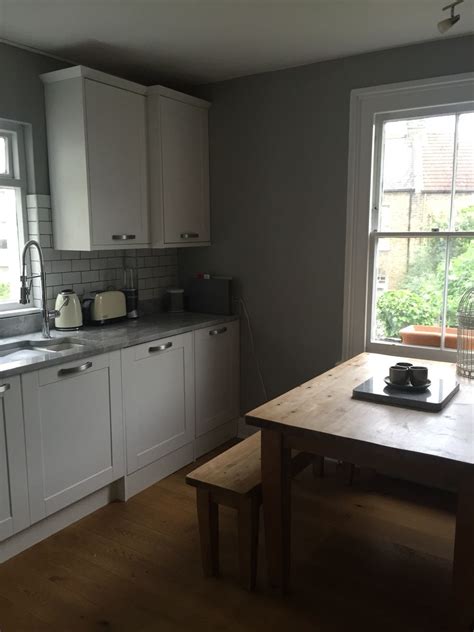 The Finished Kitchen Farrow Ball Purbeck Stone Stone Kitchen