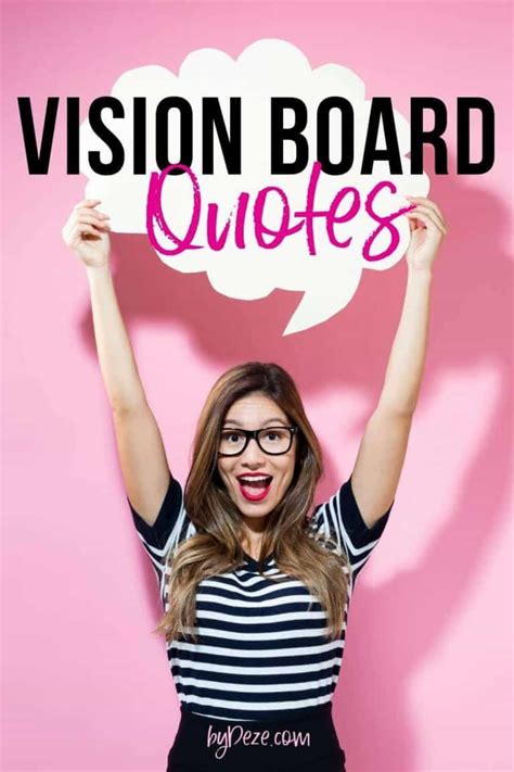 Inspiring Vision Board Quotes For Beyond Bydeze