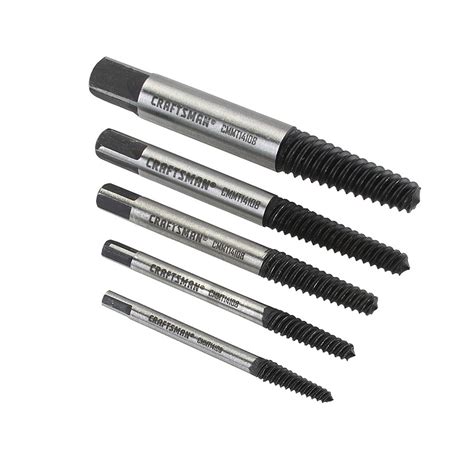 CRAFTSMAN 5-Pack Steel 5-in Screw Extractor Set at Lowes.com