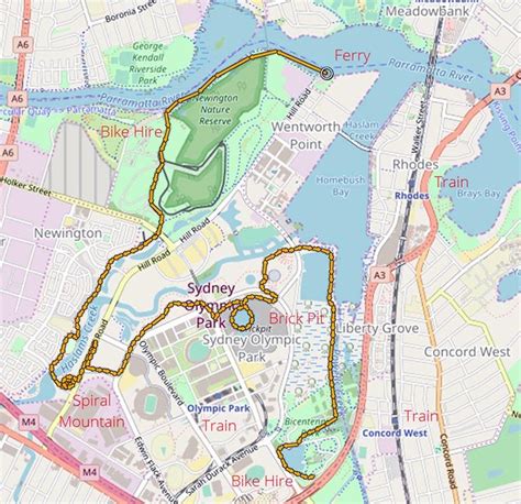 Sydney Olympic Park Map