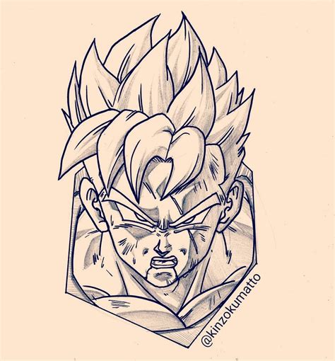 Gohan Del Futuro Ssj Personajes De Dragon Ball Goku Dibujo A Lapiz