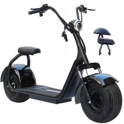 3000w Fat Tire Scooter 60v 20ah Electric Scooter With Front Suspenion Double Seat 18 X 9 5 Inch