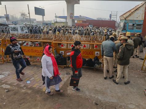 Farmers Protest Today Patrolling Intensified On Delhi Noida Borders