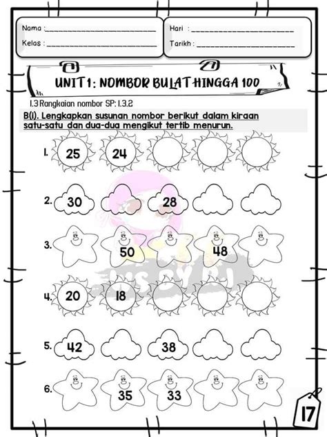 Lembaran Kerja Matematik Tahun 3