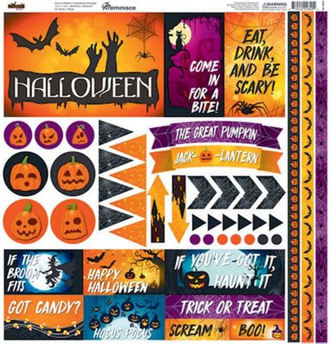 Reminisce Halloween Night 12x12 Sticker Sheet Michaels