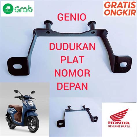 Dudukan Plat Nomor Depan Motor Genio Besi Dudukan Plat Nomor Depan