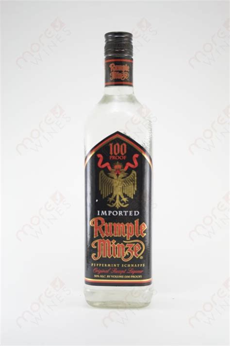 Rumple Minze 100 Proof Peppermint Schnapps 750ml Morewines