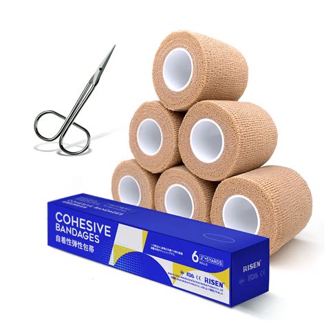 Risen Cohesive Bandageself Adherent Wrap Medical Tape Adhesive