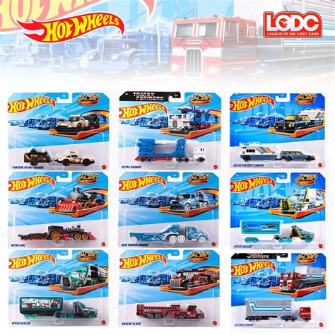 HOT WHEELS 風火輪 TRACK FLEET 運輸車 變形金剛 科博文 擎天柱 通天曉 911 Porsche 蝦皮購物