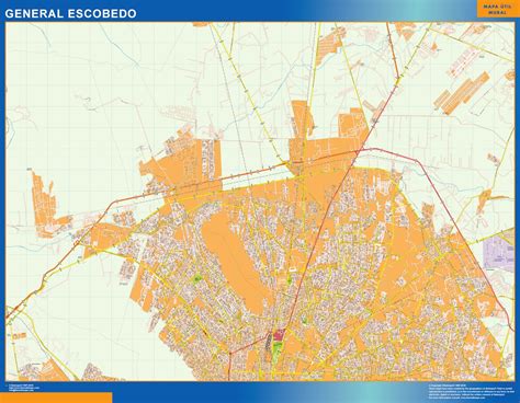 Mapa General Escobedo Mapas Murales De España Y El Mundo