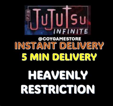 Instant Delivery Jujutsu Infinite Heavenly Restriction