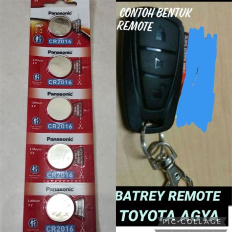 Jual Baterai Remote Alarm Mobil Toyota AGYA Baterey Batrei Batre