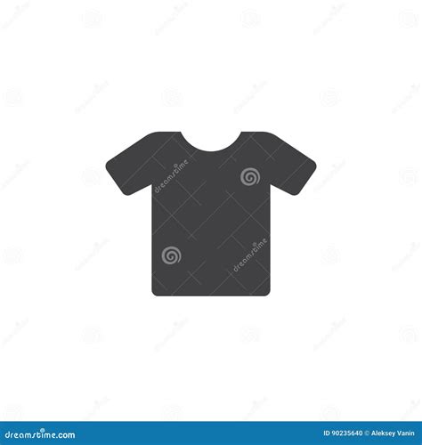 Icono De La Camiseta Ejemplo Sólido Del Logotipo De La Ropa