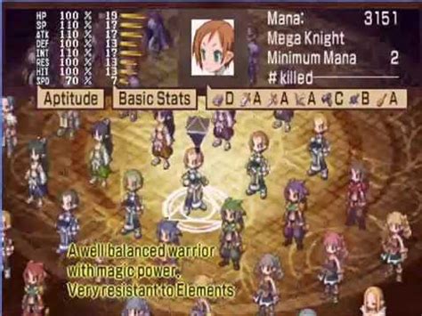 Disgaea 2 Dark Hero Day Classes YouTube