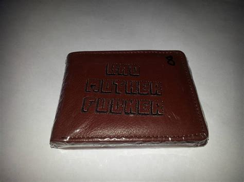 Pulp Fiction Bad Mother F Er Brown Leather Wallet Bmf Please Read