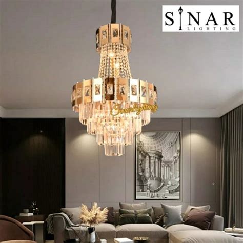 Jual Lampu Hias Gantung Luxury Crystal 4373 50 Di Lapak Sinar Lighting