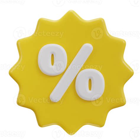 3d Discount Percentage Icon 30772031 Png