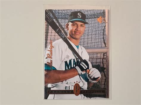 Alex Rodriguez Upper Deck Sp Foil Rc Rookie Baseball Card Etsy