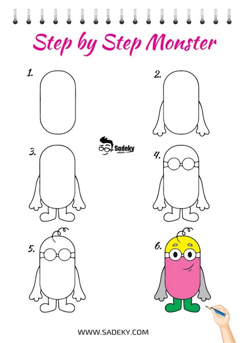 How-to-draw-monster-step-by-step | Sadeky
